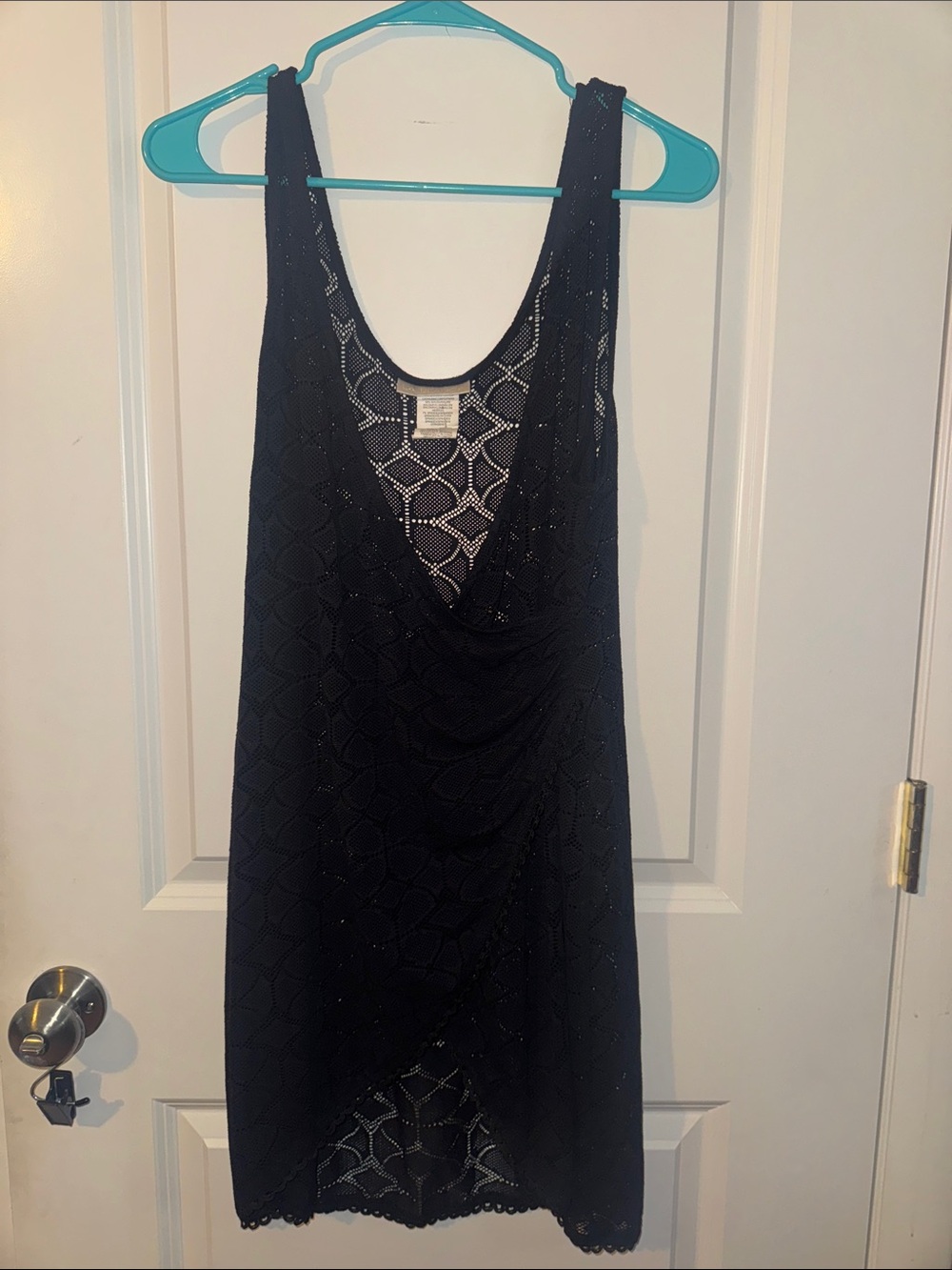 La Blanca swim cover up lace beach tank small